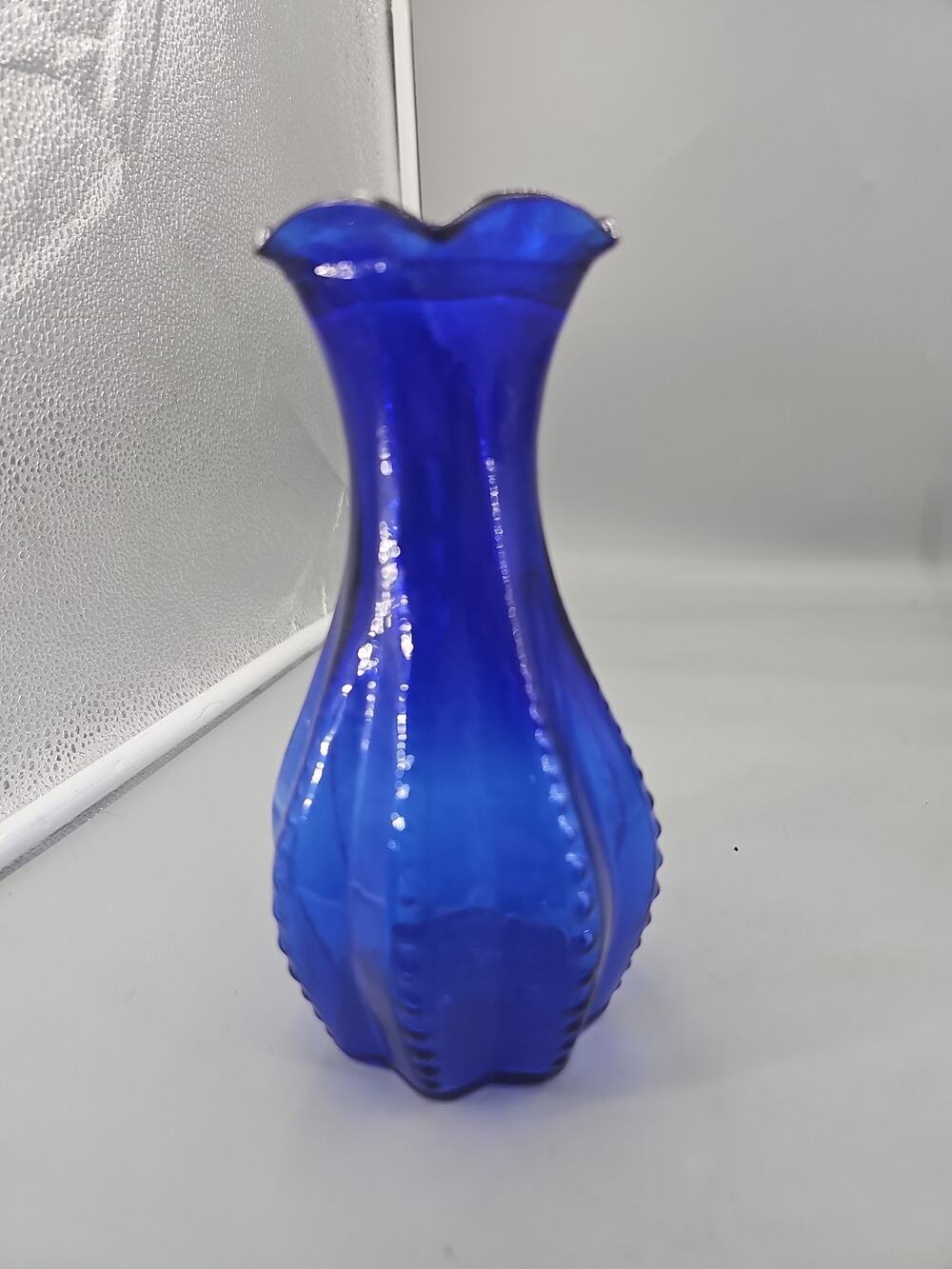 Hazel Atlas Cobalt Blue USA Vase 1930's